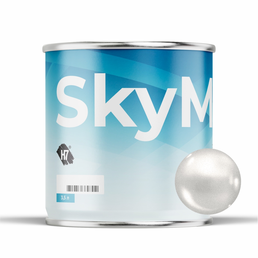 7124 white medium silver компонент для подбора автоэмалей базовый 3,5л skymix h7