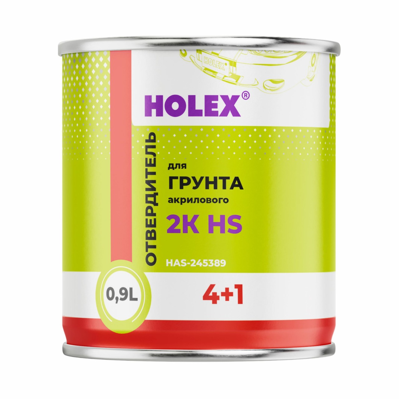 отвердитель 4+1 для 2к грунта акрилового 0,9л holex