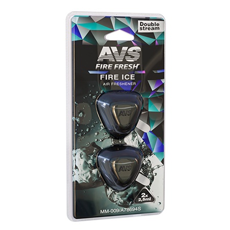 ароматизатор мини мембрана double stream fire ice/огненный лед мм-009 avs