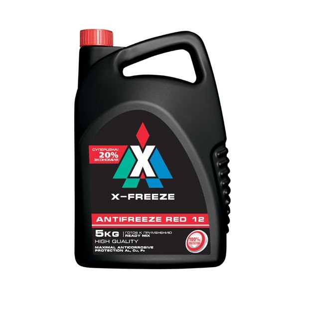 антифриз дз (красный) x-freeze red в п/э канистре 5л