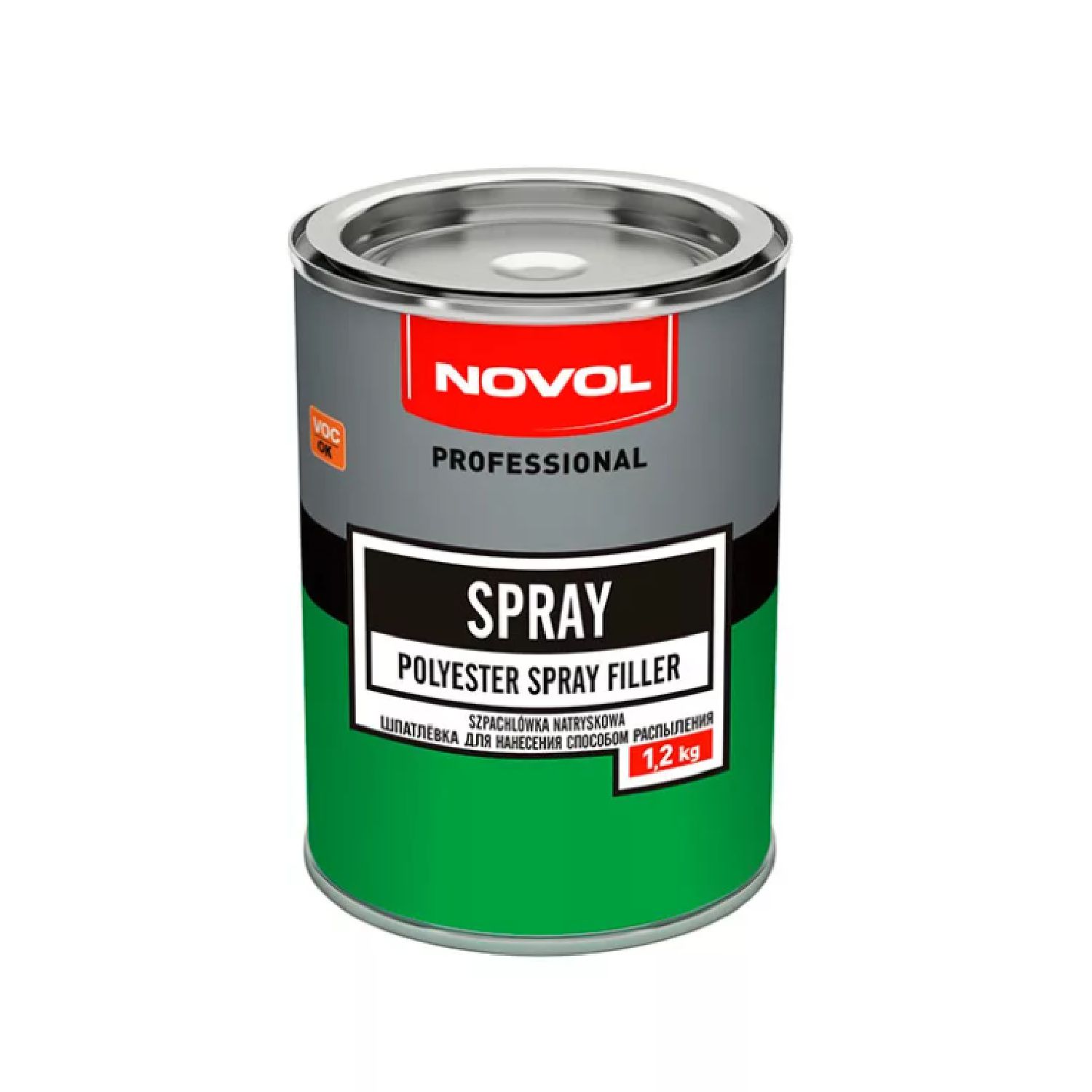 шпатлевка жидкая spray novol(1,2кг)