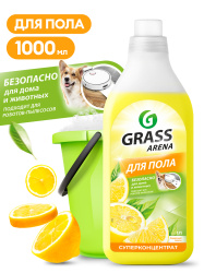 Средство для пола с полирующим эффектом "ARENA" лимон 1л GraSS