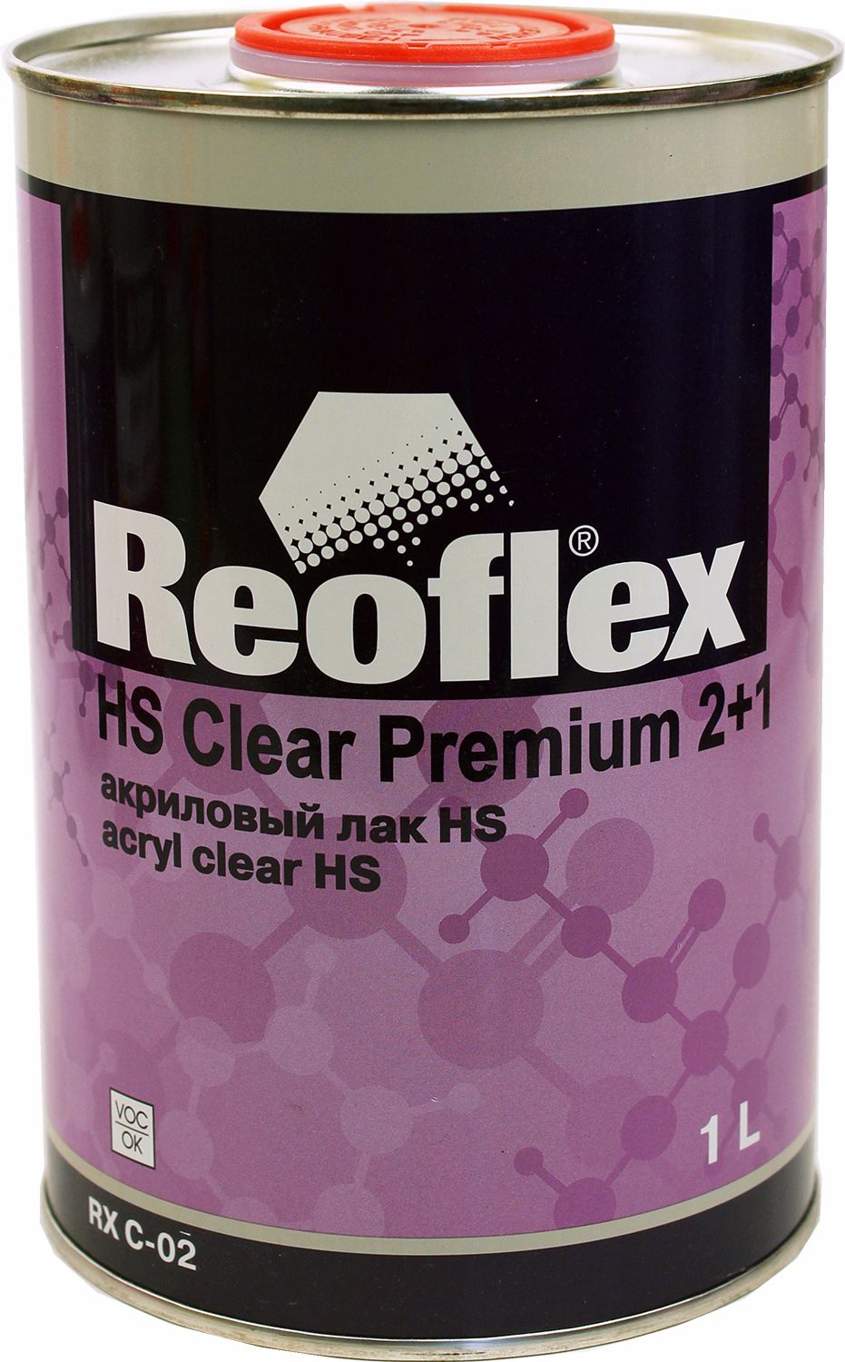 лак акриловый 2к hs 2+1 1л reoflex