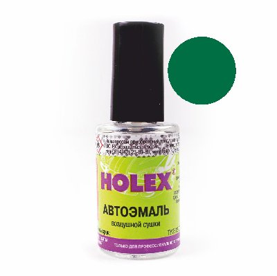6005 RAL Зеленый мох эмаль для металлочерепицы кисточка 8 мл Holex